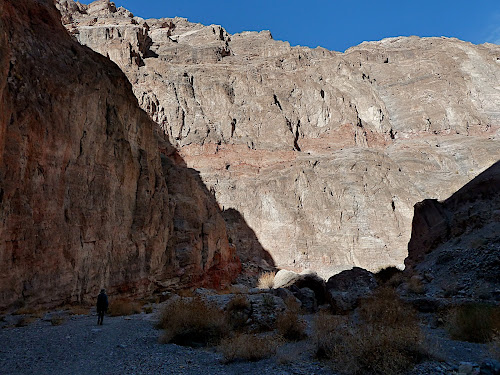 Death Valley: After a morning of driving through Titus Canyon, a walk into Fall Canyon was a lovely desert.