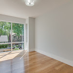 Bedroom with white oak hardwood flooring