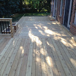 Backyard deck work