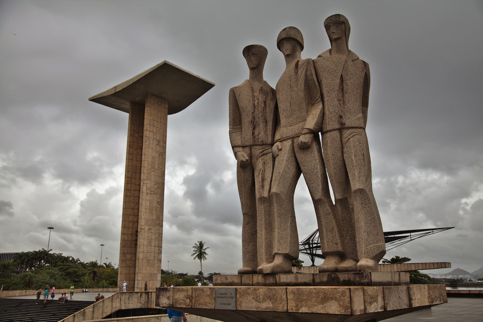 WW2 monument in Rio - many Brazilian soldiers went to Europe to help fighting nazis