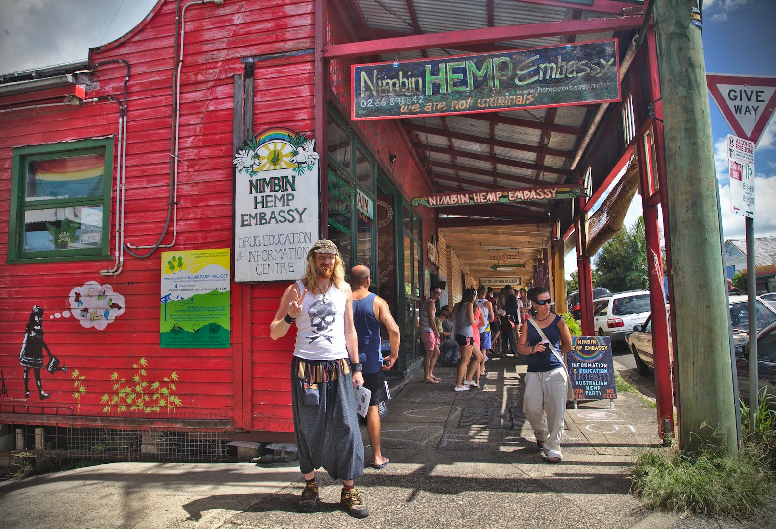 Hemp Embassy works on legalizing stuff in Nimbin, but local church is fighting against it