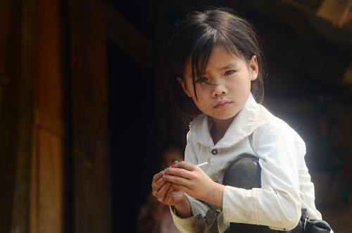 DSC_8890 - Lady with an attitude; March, 2014; Vietnam, near Dien Bien Phu