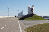 On the Pijlerdam across the mouth of the Oosterschelde