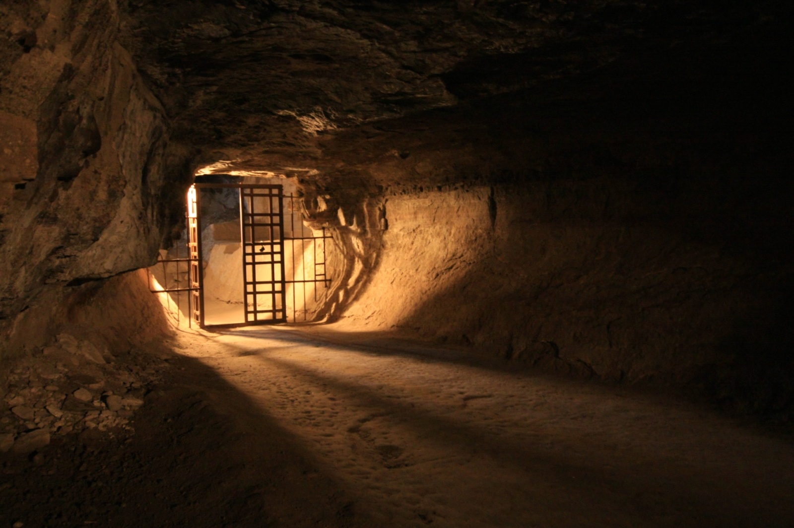 Deep inside the mountain - there was even a sophisticated irrigation system that still brings holy water to the caves