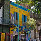 La Boca is famous for colored buildings, painted by Genovese settlers