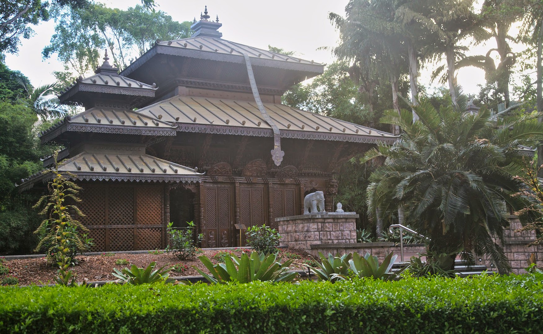 Nepalese temple in Brasbane feels out of place, like most stuff down under