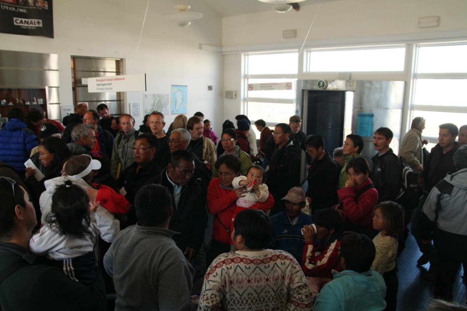 Kulusuk airports gets very busy several times a day