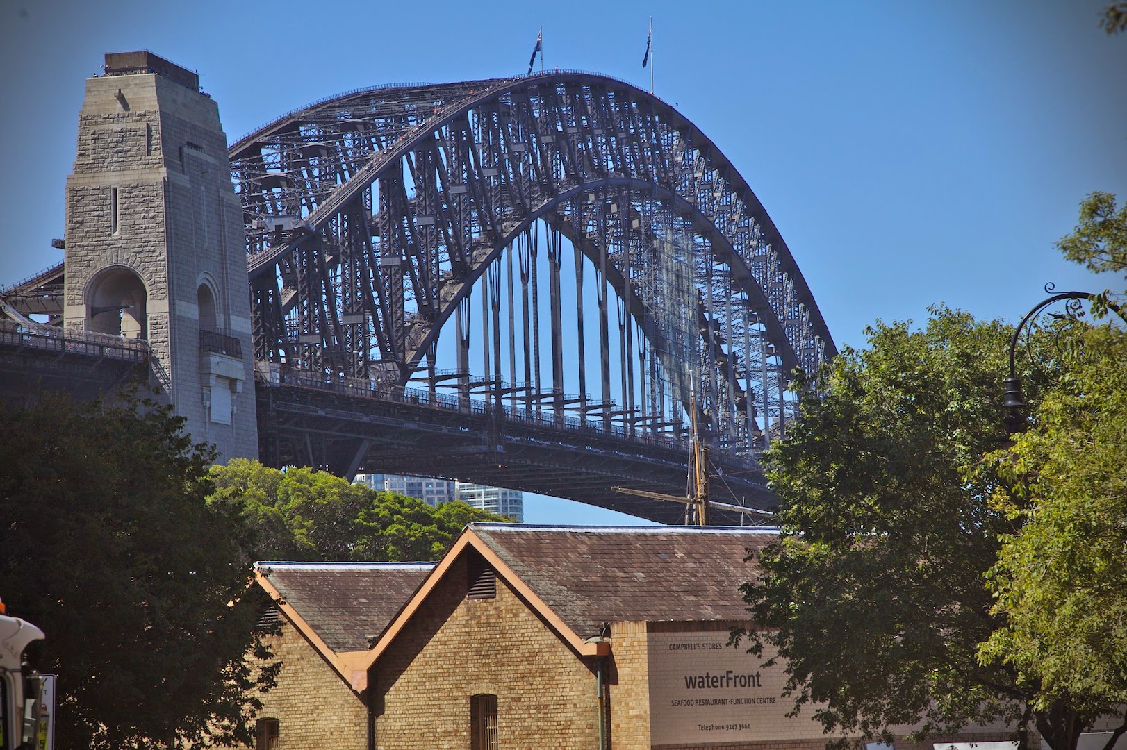 View from the Rocks, a historical area that people prevented from being demolished in 70s