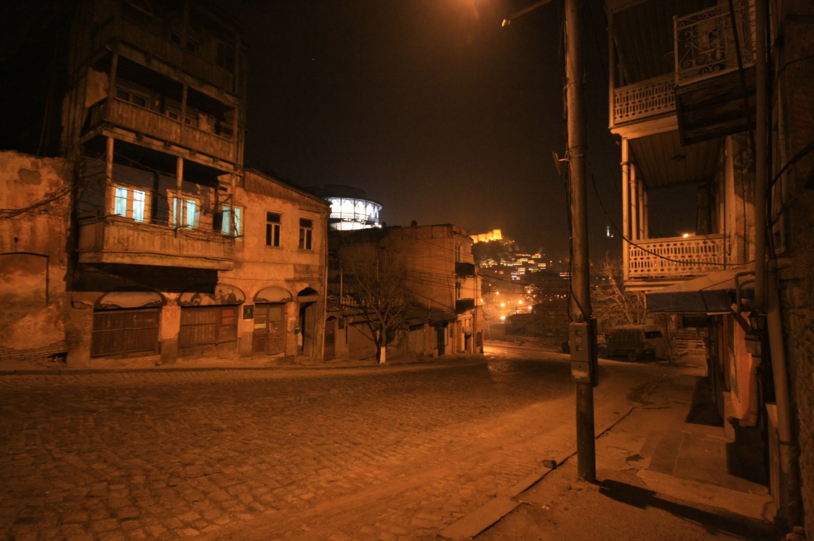 Tbilisi feels very safe to walk at night despite Lonely Planet's warnings