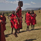 Traditional Masai jumping-dance