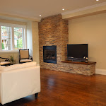 Fireplace soraunded with Stone Tiles