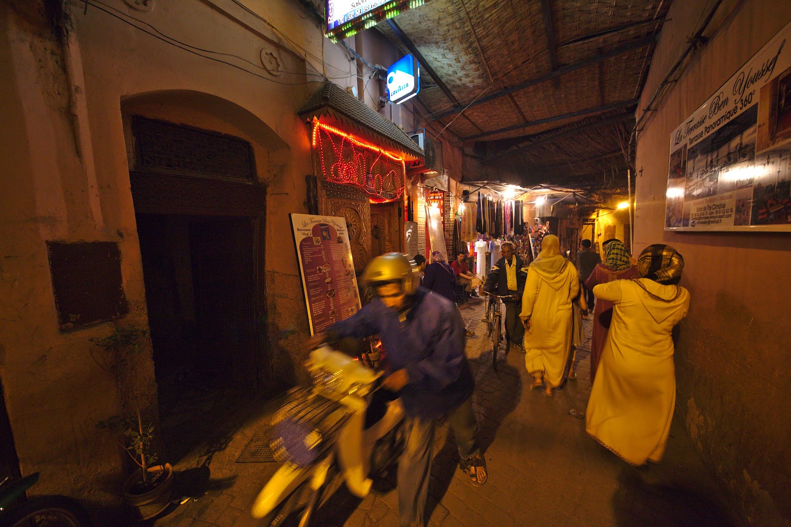 A covered bazaar