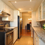 Entire kitchen view along with dining area