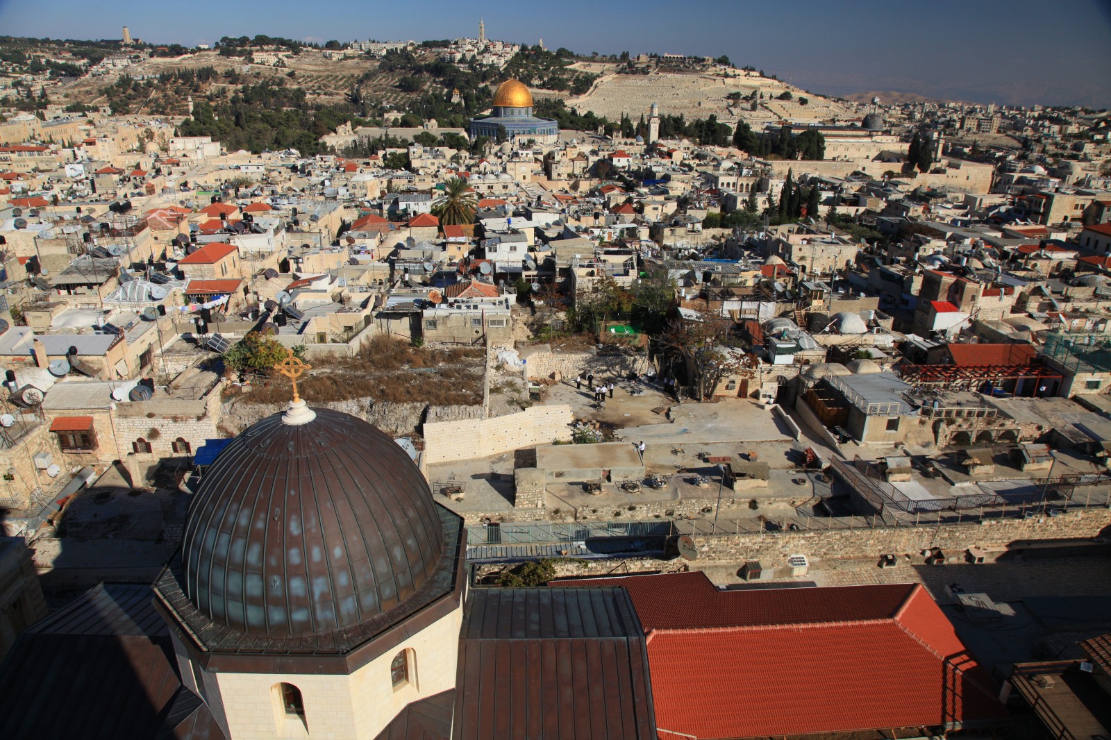 The Protestant church offers one of the best aerial views of the Old City for only 5 shekels