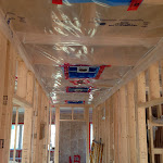 Drywalls instalation in progress