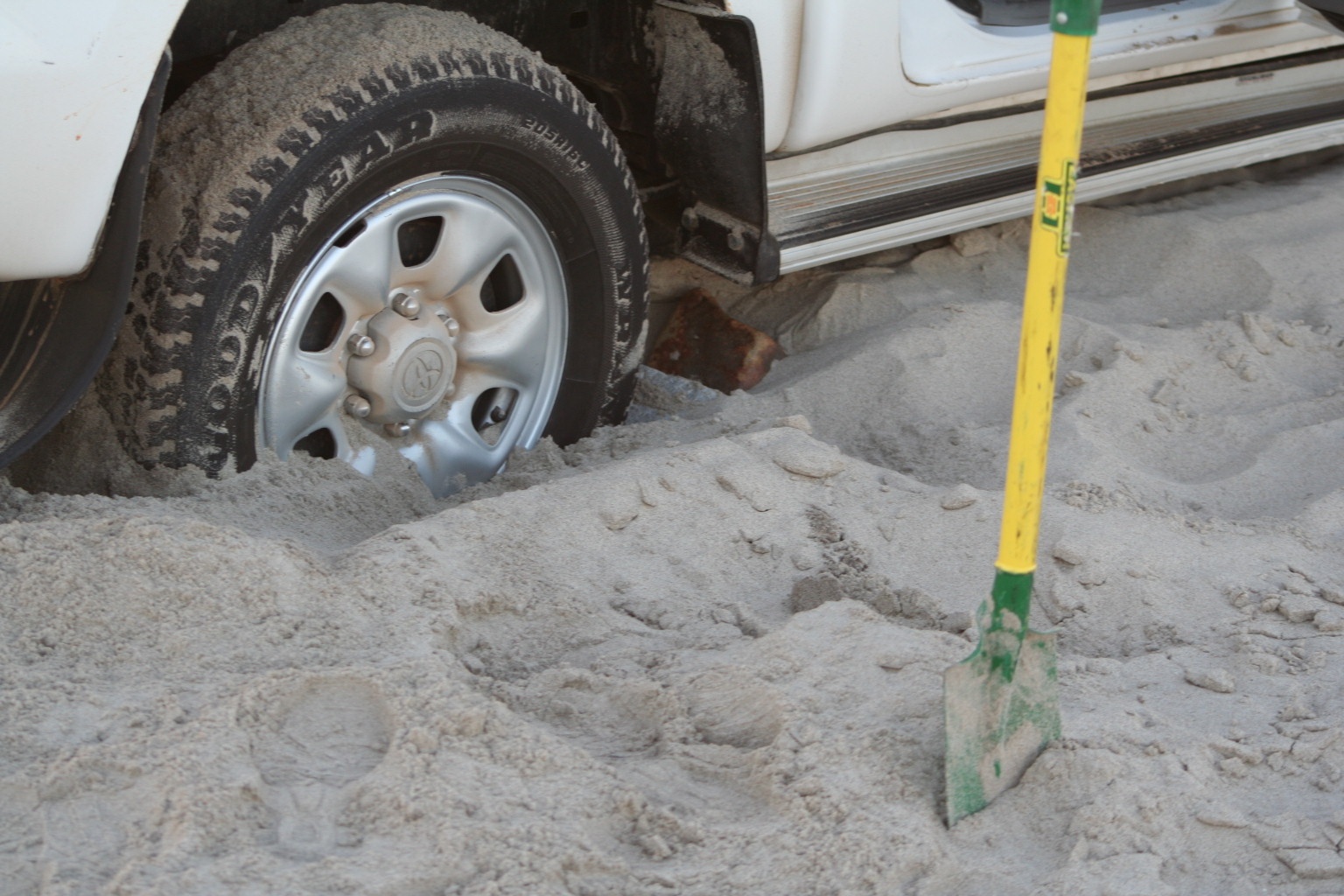 Stuck in the sand