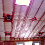 Ceiling Insulation Installed with accommodations made for Pot Lighting