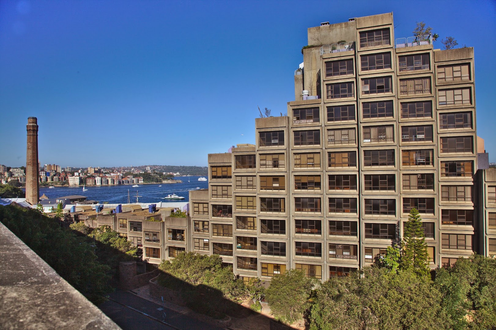 Municipal housing with a bay view, not bad