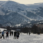 Still not enough snow for snowboarding in Bakuriani...