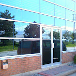 Glass door installation for commercial building