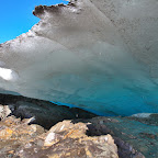 Going under the glacier