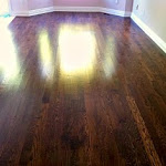 Finished hardwood floor installation