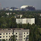 The reactor and the sarcophagus are 9 km away