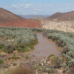 Kunene river - Angola and Namibia border at Epupa falls