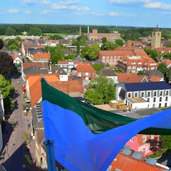 2014 Fahnen im Kirchturm hissen