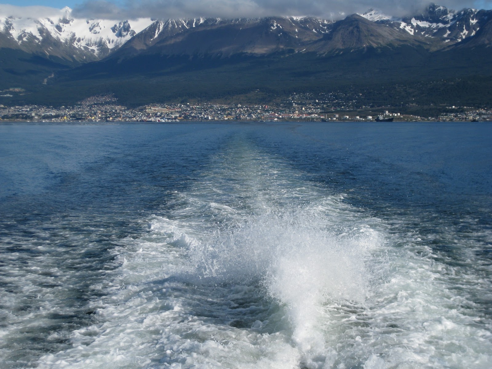 Cruising out of Ushuaia