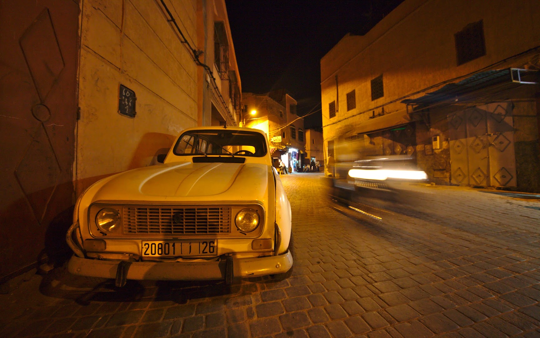 Old Medina of Marrakech has plenty of motorized traffic