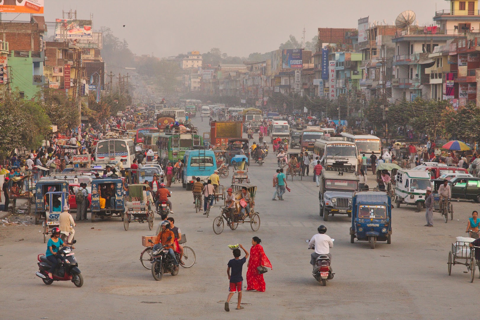 Busy Nepalese street