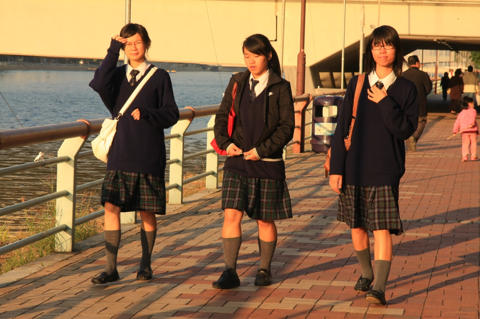 Chinese schoolgirls seem to have some Scottish influence