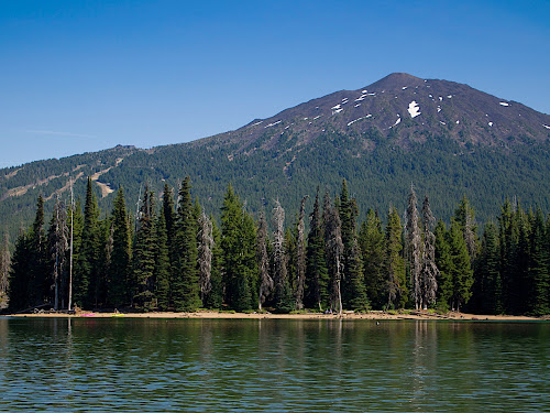 Kayaking on Sparks Lake, near Bend, OR.