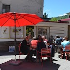 Repas sur la terrasse avec un sublime soleil !