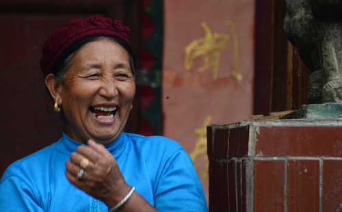 PAS_DSC_2644 - Minority villager...in a good mood; May, 2012; China, Yunnan, Tacheng