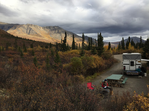 Our campground in Tombstone Territorial Park, YT.