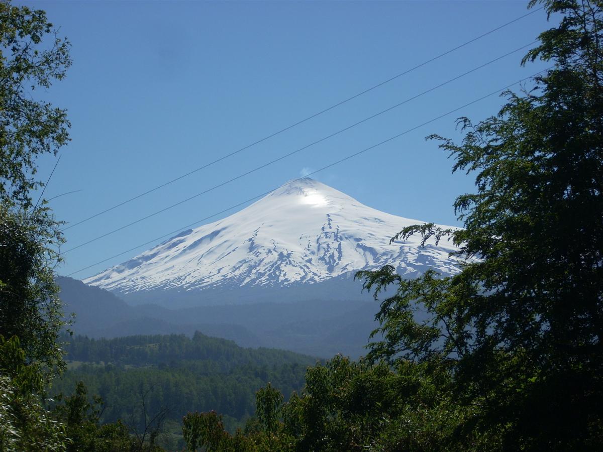 Villaricca Volcano - note the clouds of sulphuric gases coming out of it