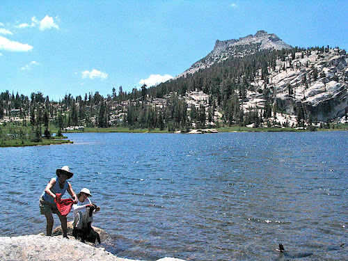 2004-5: Julie, Nick & backpacking the entire High Sierra Camp trail in Yosemite National Park over two summers