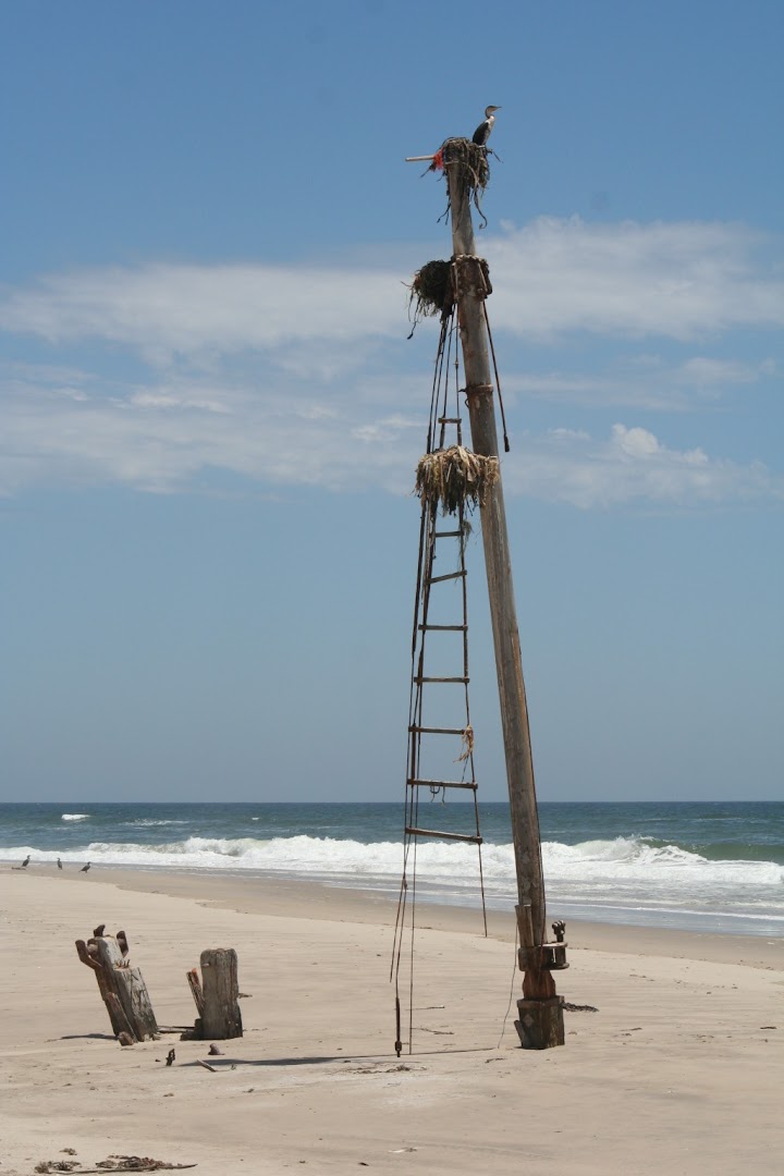 An old shipwreck under the sand