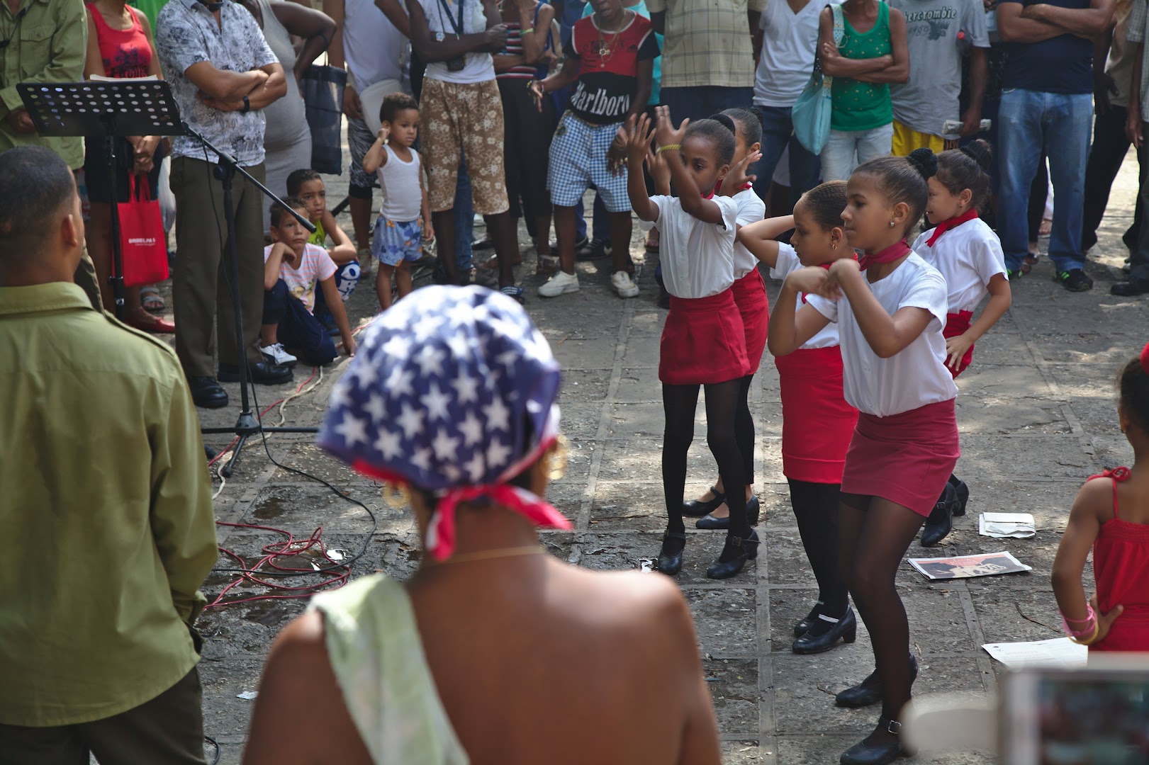 Cubanitas dancing to the western pop music