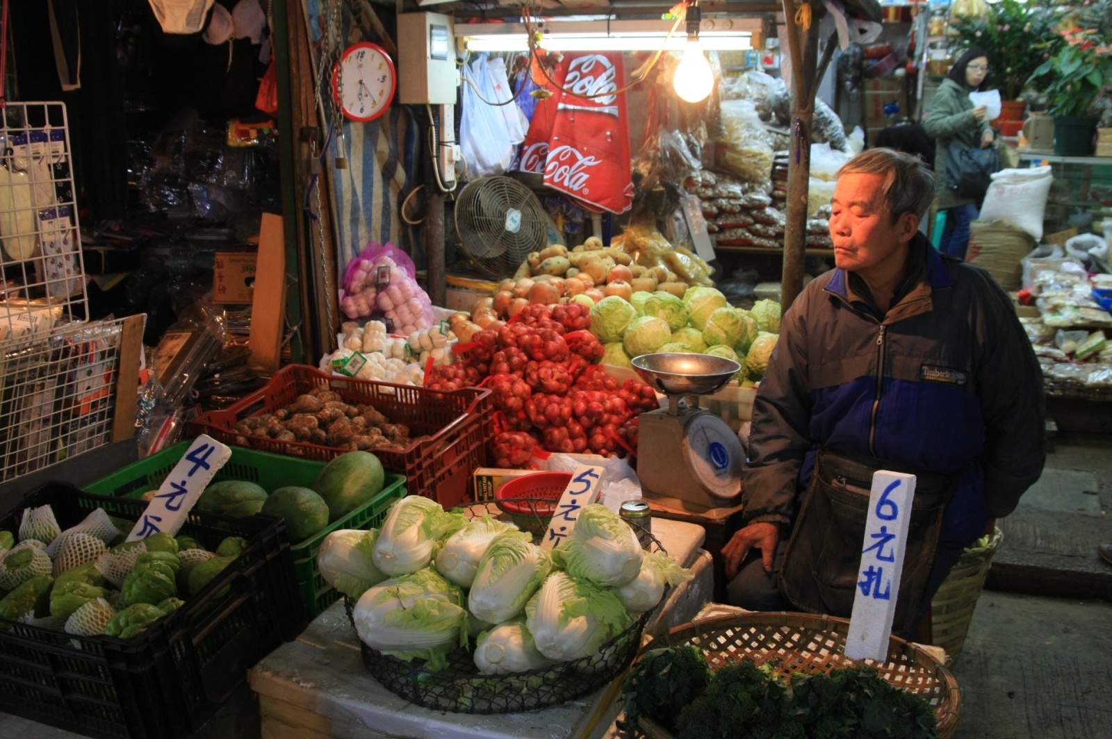 You can even find authentic markets among the walls of concrete!