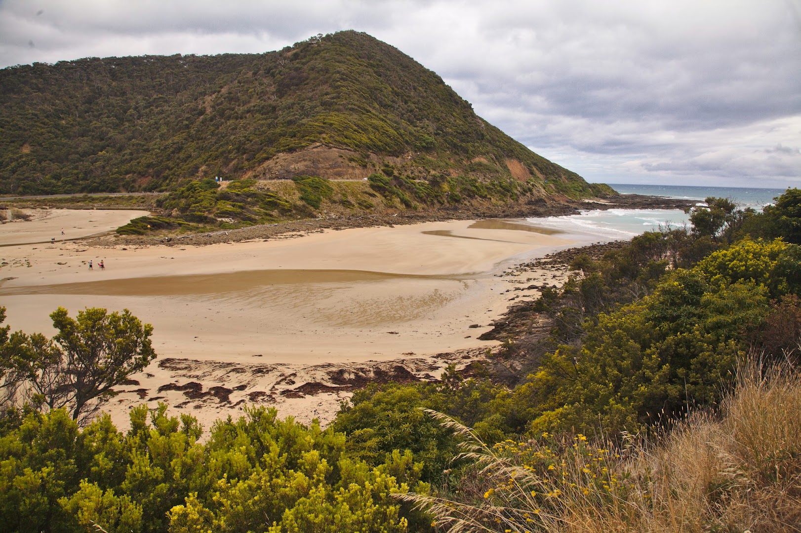 Along the southern coast of Australia