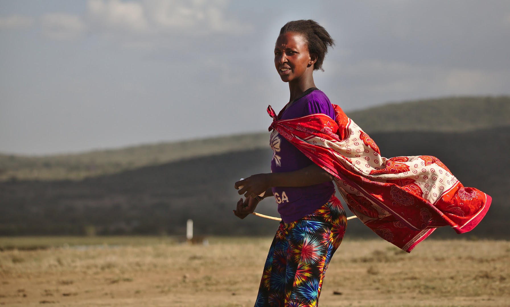 A Kenyan shepherd girl