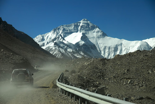 201105 Road to Mt Everest Tibet - On the Road to Mount Everest; May, 2011; China, Tibet, near the Base Camp