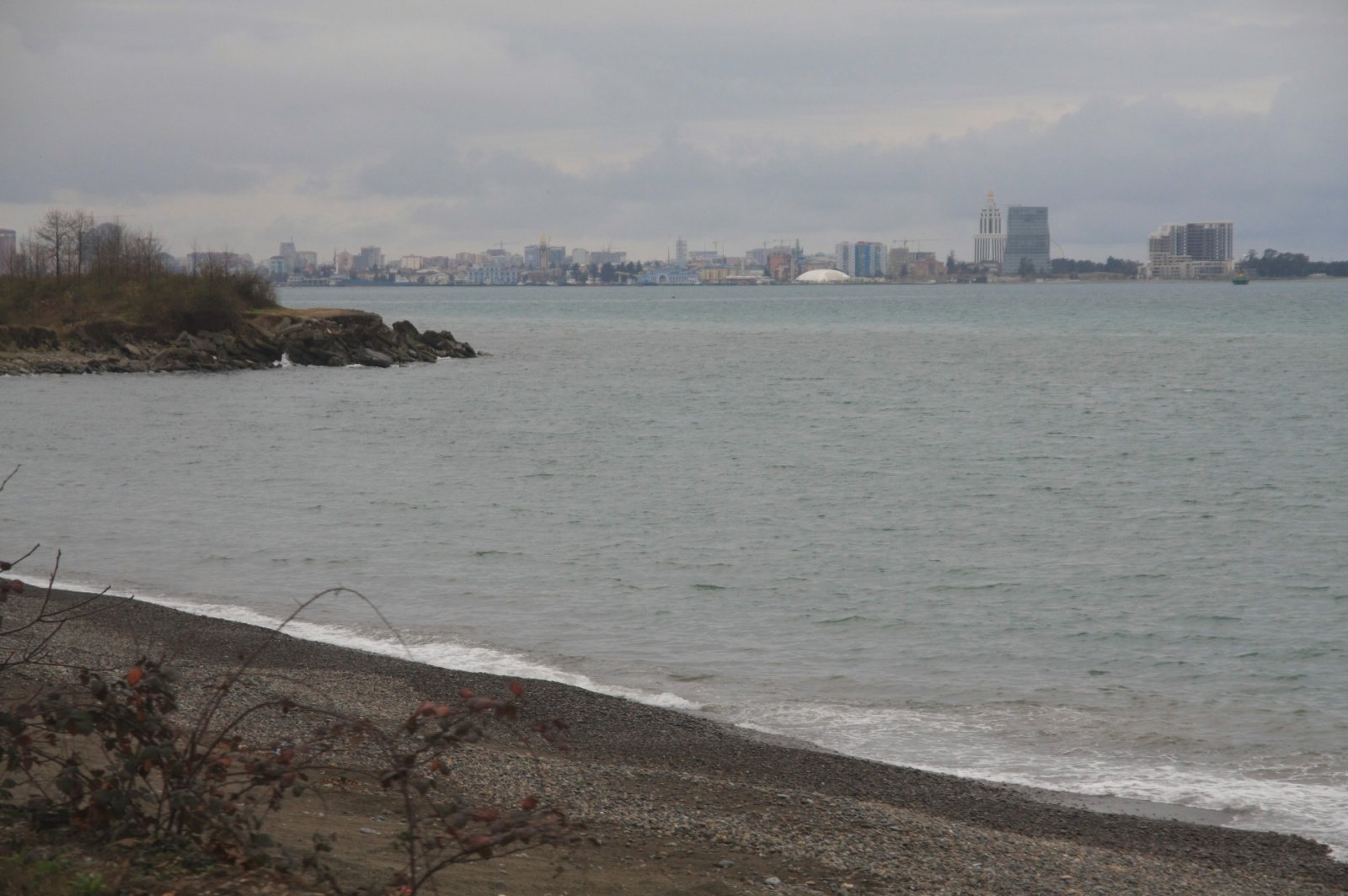 Batumi silhouette from Makhinjauri