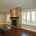 Livingroom Fireplace finished with stone tiles