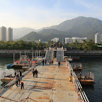 Last look back before boarding the huge ship