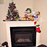 Christmas at the fireplace!