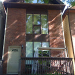 Brick work on exterior facade